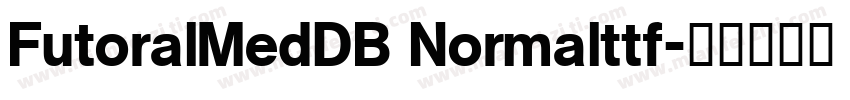 FutoralMedDB Normalttf字体转换